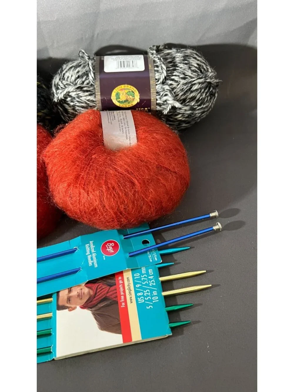 Knitting Yarn & Needles Set WoolEase And Kid Mohair Premium Kit - Picture 4 of 4